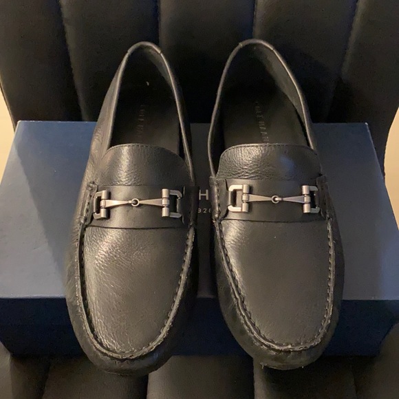 Cole Haan Leather Buckle Loafers 